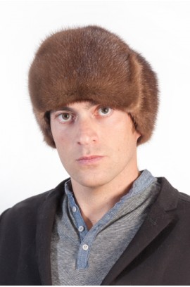 Mink fur hat for men